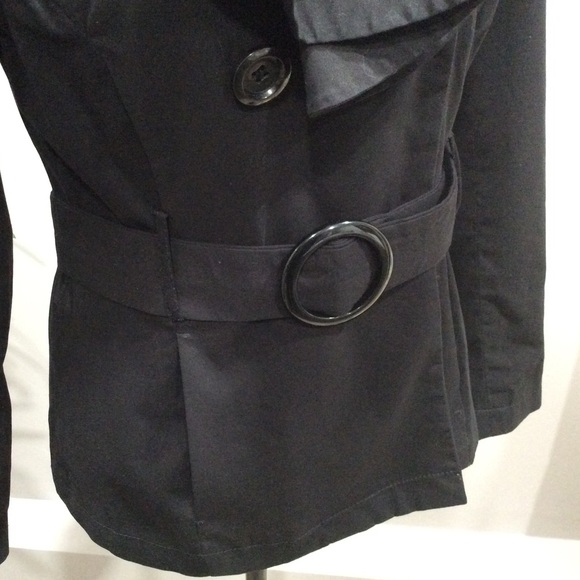 Willi Smith Ruffled Collar Trench Style Jacket - Picture 5 of 13